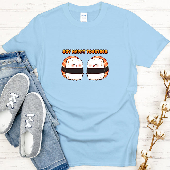 Sushi Couple "Soy Happy Together" T-Shirt