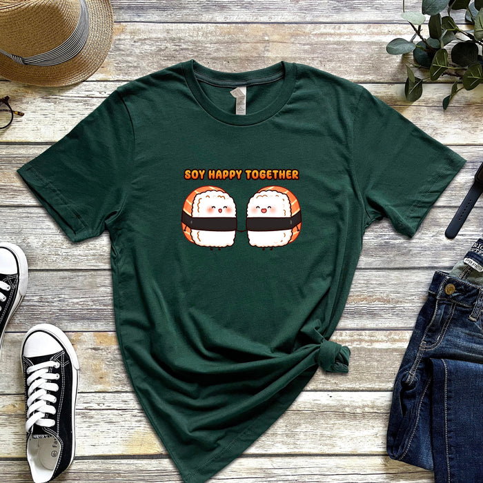 Sushi Couple "Soy Happy Together" T-Shirt
