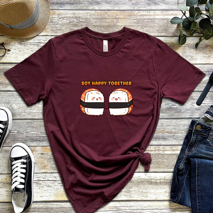Sushi Couple "Soy Happy Together" T-Shirt
