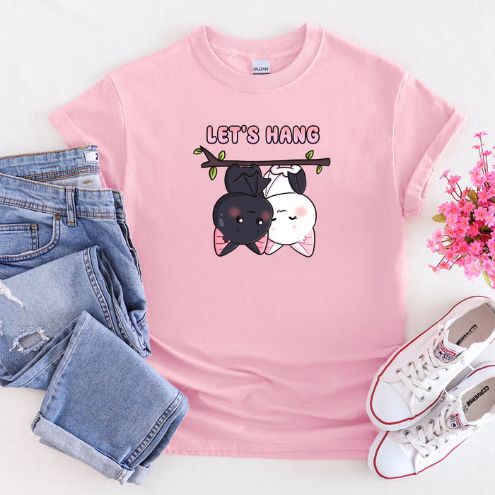 Bat Couple "Let's Hang"T-Shirt