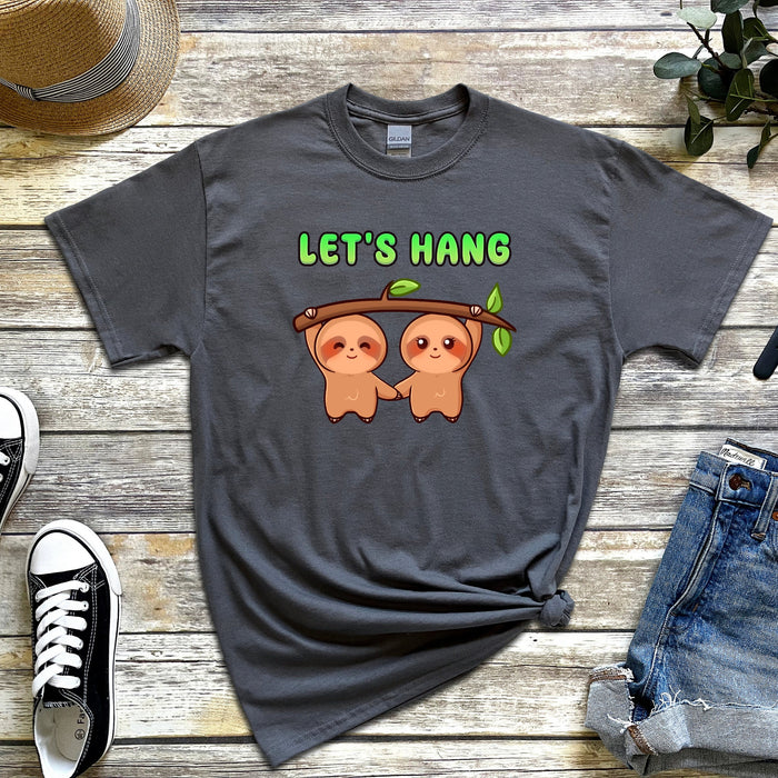 Sloth Couple "Let's Hang" T-Shirt