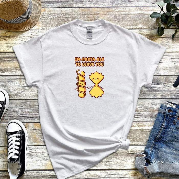 Noodle and Pasta Couple "Im-pasta-ble to Leave You" T-Shirt