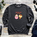 a sweater with an ice cream and a donut on it