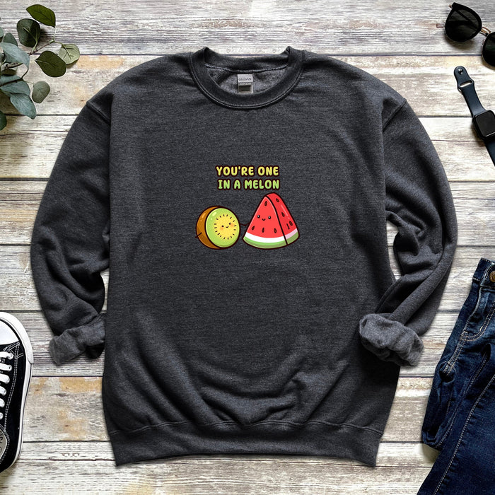 a sweatshirt that says you&#39;re one in a melon