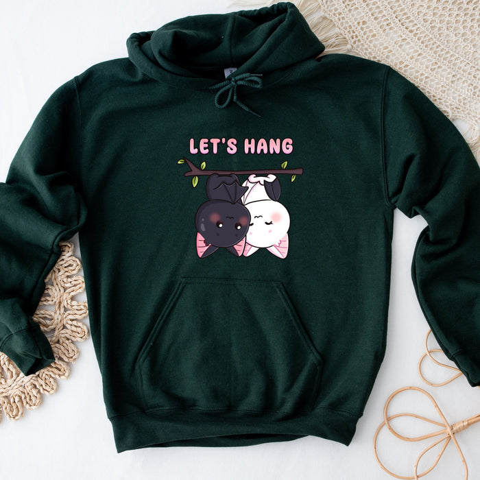 a green hoodie with a picture of a dog and a cat on it