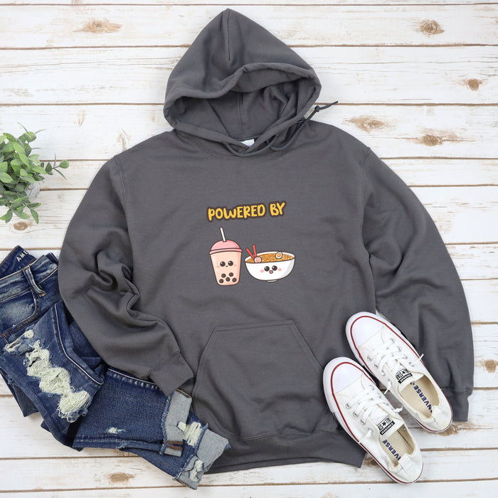 Powered by Boba and Ramen Hoodie