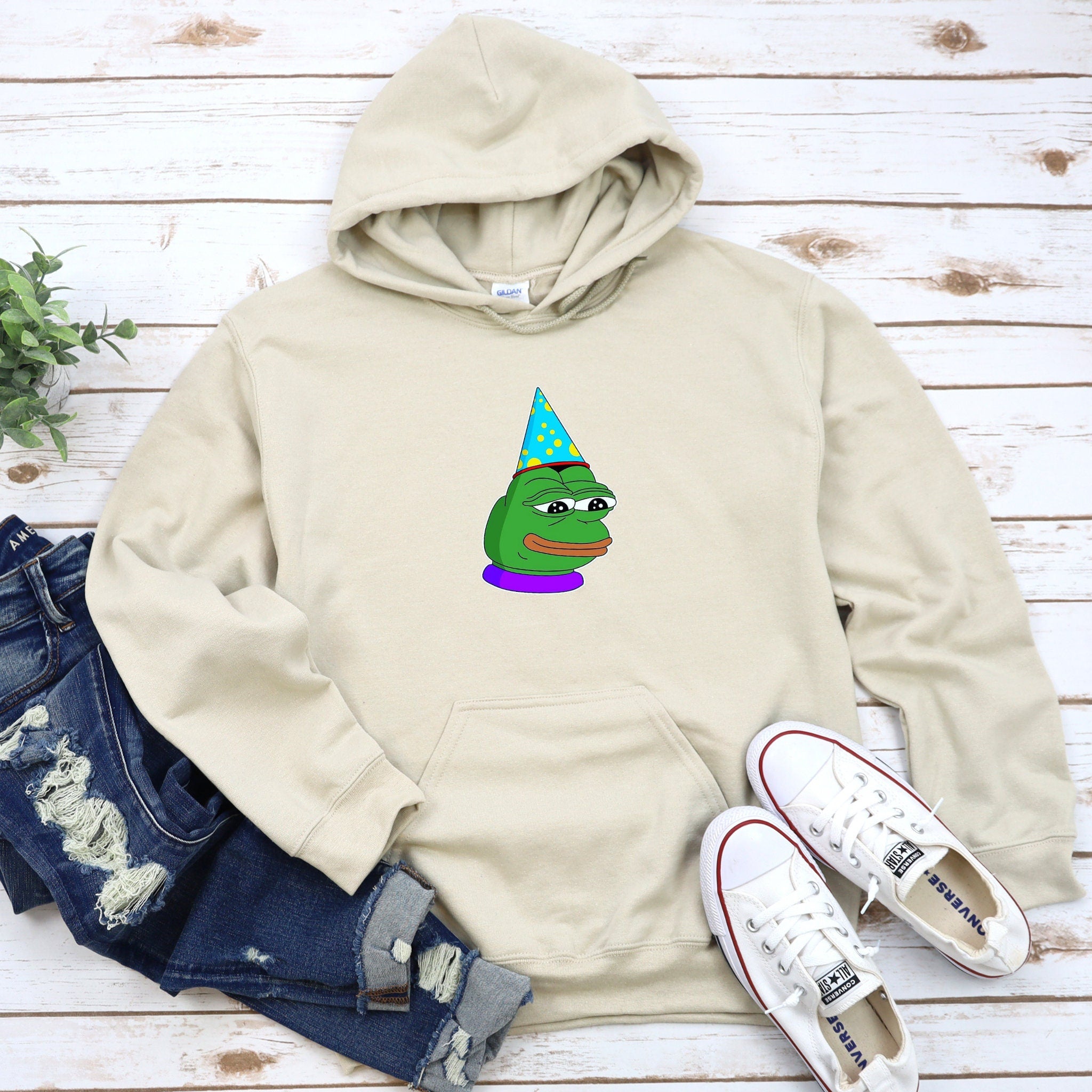 Birthday Pepe the Frog Meme Hoodie