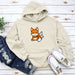 a hoodie with a picture of a fox on it