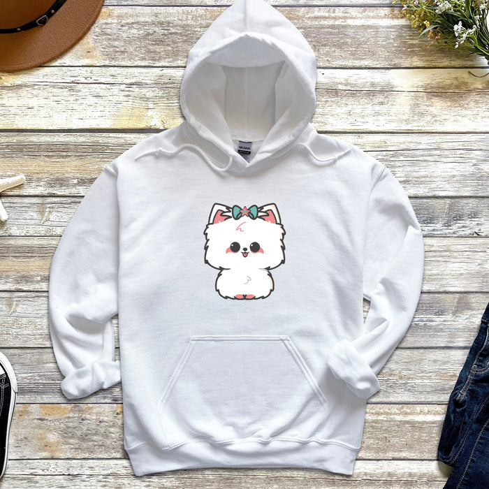 Yorkie with Bow Hoodie