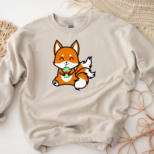 a sweater with a picture of a fox on it