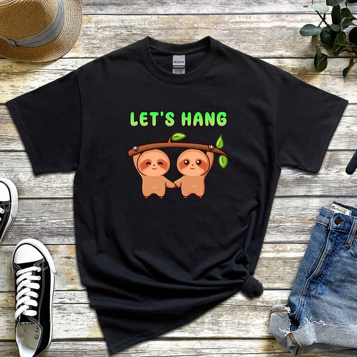 Sloth Couple "Let's Hang" T-Shirt