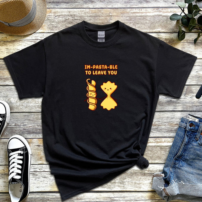 Noodle and Pasta Couple "Im-pasta-ble to Leave You" T-Shirt