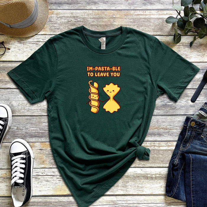 Noodle and Pasta Couple "Im-pasta-ble to Leave You" T-Shirt