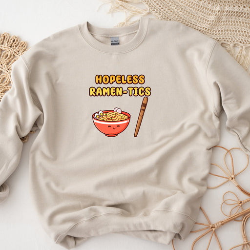 a sweatshirt with a bowl of ramen on it