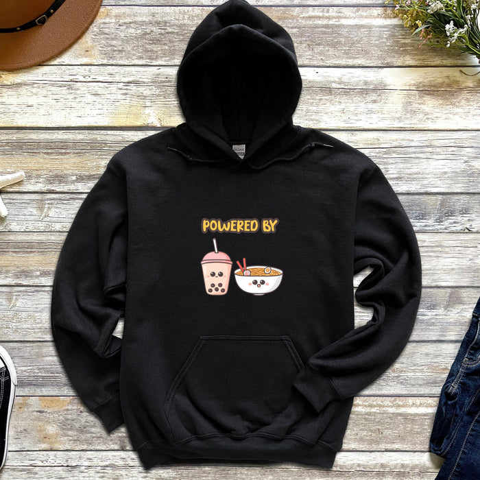 Powered by Boba and Ramen Hoodie