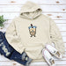 a hoodie with a picture of a drink on it