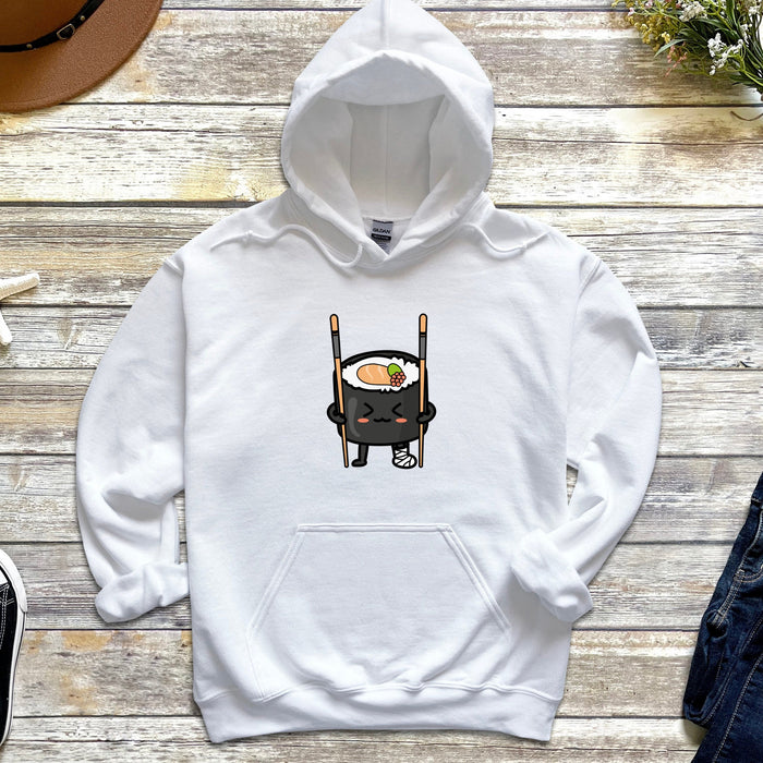 Sushi With Chopstick Crutches Hoodie