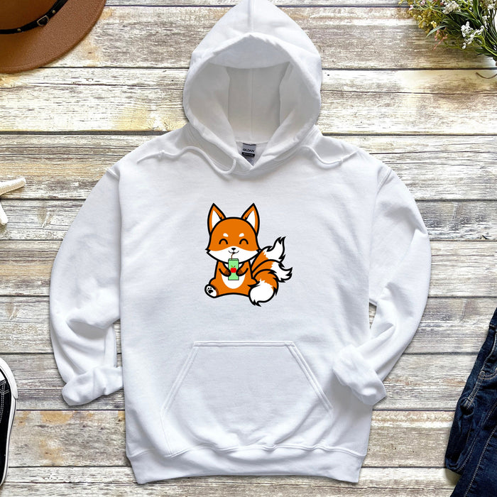 Fox Drinking Juice Box Hoodie