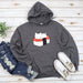 a gray hoodie with a sushi cat on it