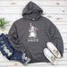 a gray hoodie with an image of a bunny on it