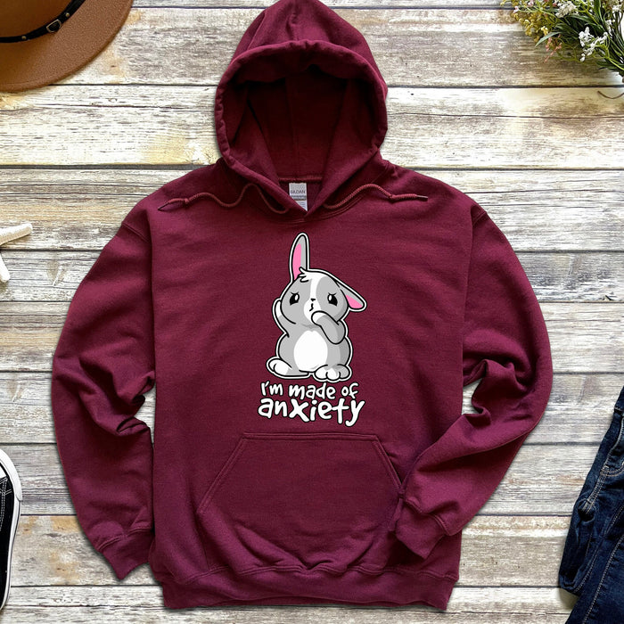 a maroon hoodie with an elephant on it
