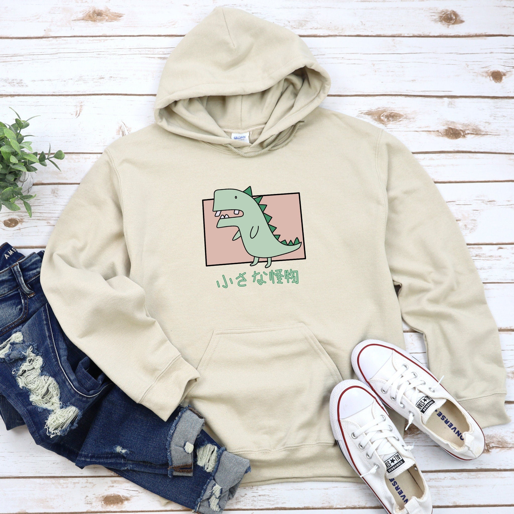 Crooked Teeth T-Rex "Little Monster" Hoodie