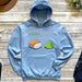 a blue hoodie with sushi on it that says wasa bae?