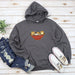 a sweatshirt with a bowl of food on it