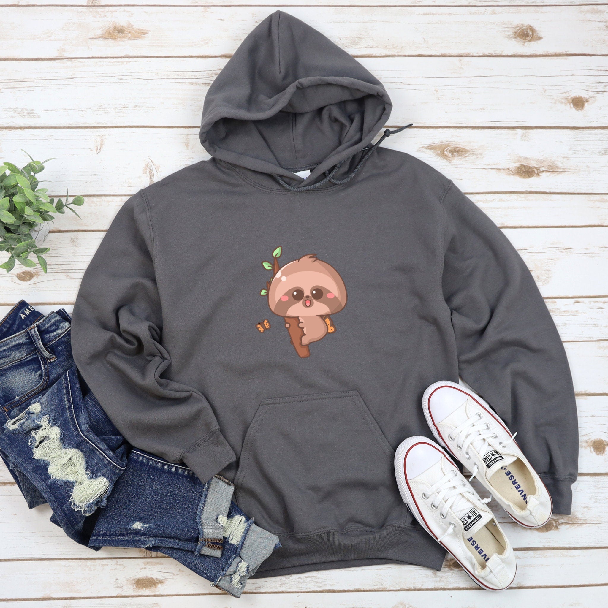 a sweatshirt with a picture of a slotty on it