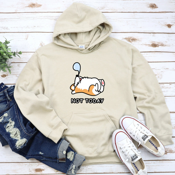 a white sweatshirt with a cartoon character on it